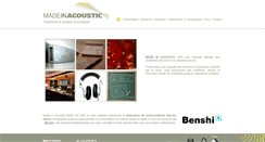 Desktop Screenshot of madeinacoustic.com